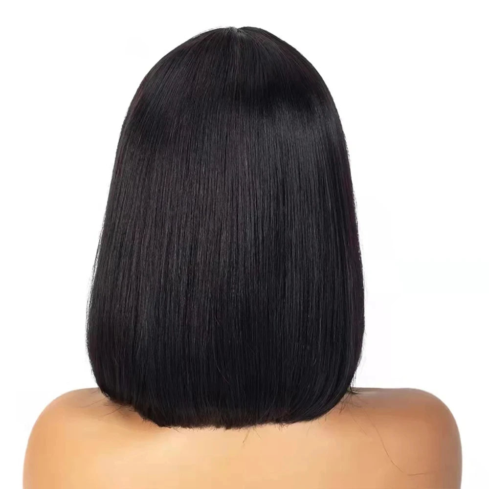 Human Hair Wig For Women Natural Color 100% Human Hair Wigs Short Bob Wig