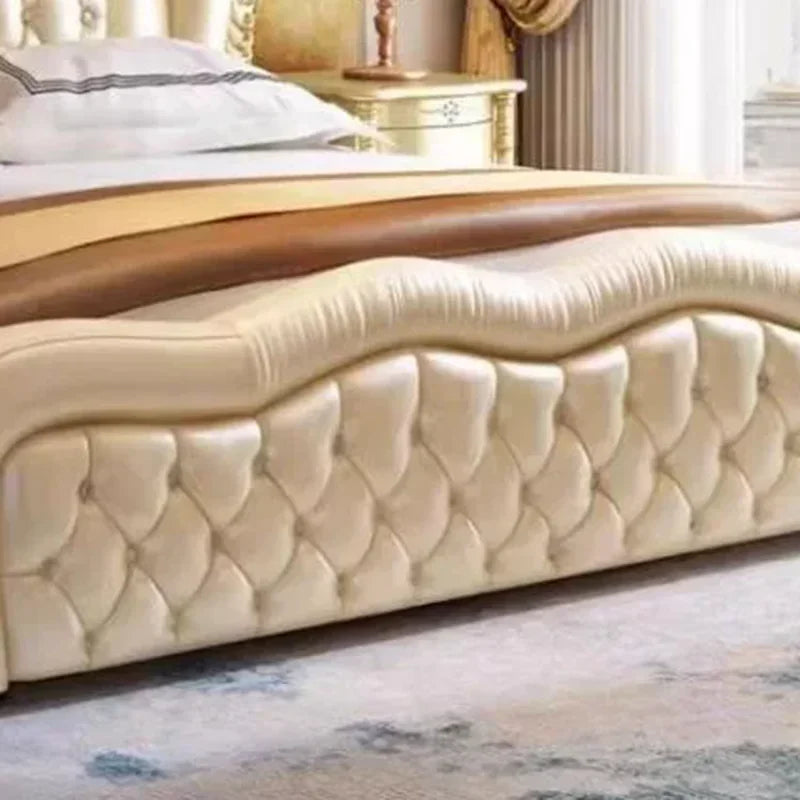 Creative King Size Frame Double Bed Luxury Unique Twin Room European Bed Modern Pedicure Muebles Para El Hogar Home Furniture