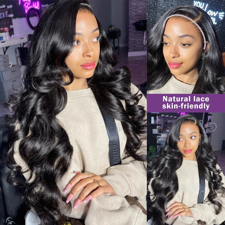 Wigirl 40 Inch Body Wave Human Hair Wigs Brazilian Body Wave Lace Front Wig 13x6 Water Wave Glueless Wigs Human Hair For Women