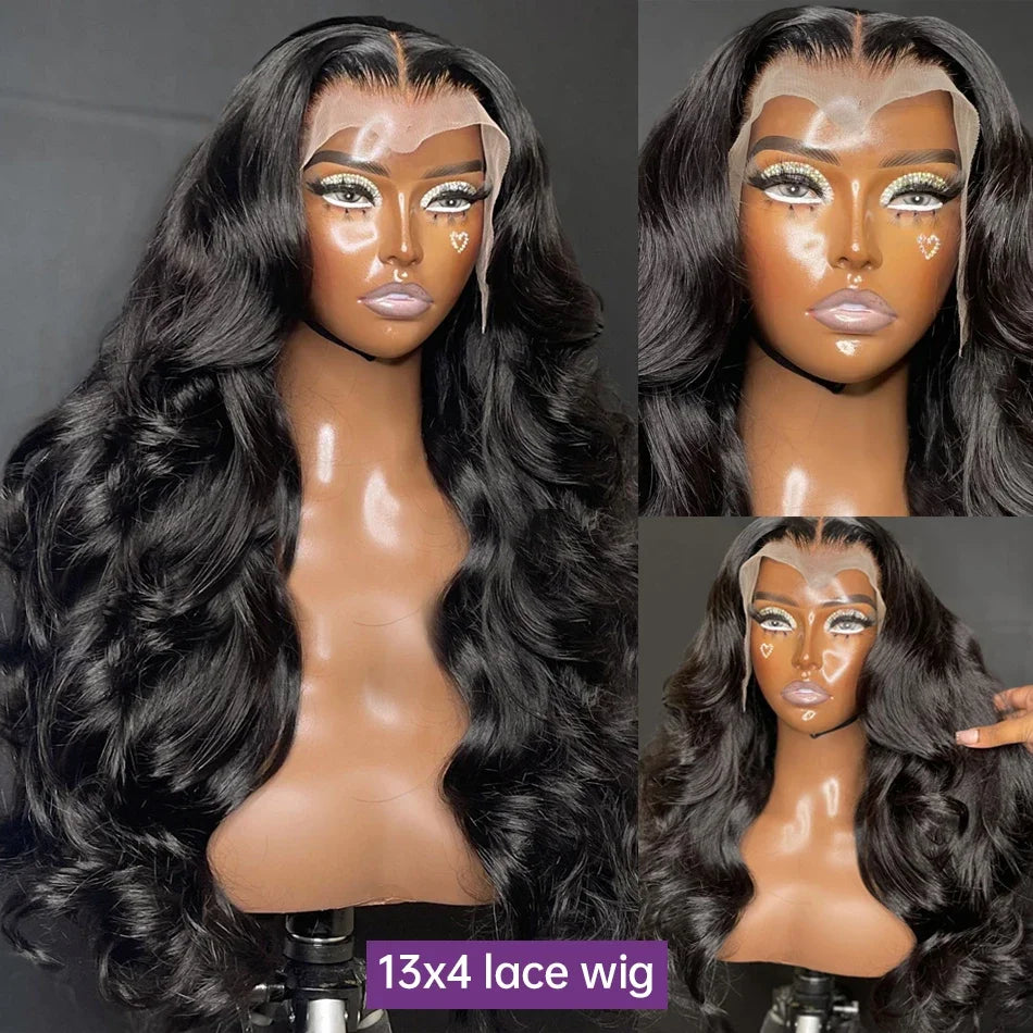 Wigirl 40 Inch Body Wave Human Hair Wigs Brazilian Body Wave Lace Front Wig 13x6 Water Wave Glueless Wigs Human Hair For Women