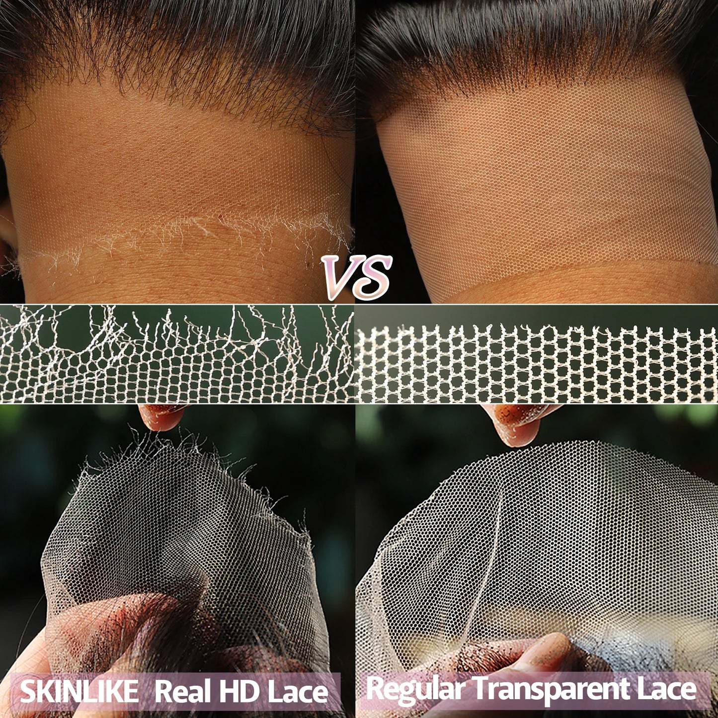 13x6 Full Frontal Only Body Wave Melt Skins invisible HD Lace Frontal Human Hair