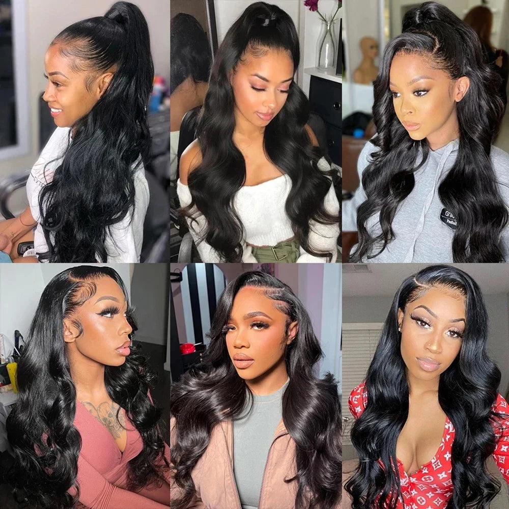 Body Wave Lace Front Wig 13x4 Lace Frontal Wig Quality Transparent Human Hair Wigs