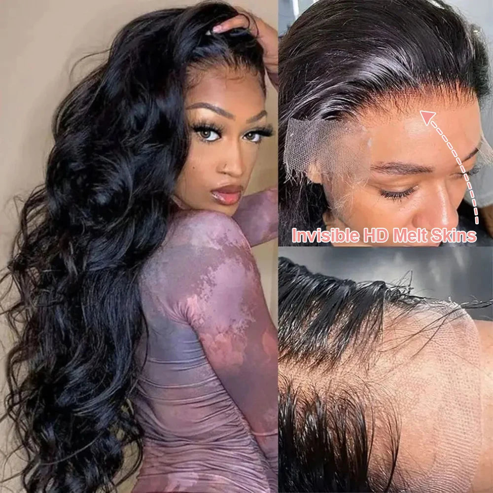 Lace Frontal Wig Water Wave Wigs 100% Human Hair Brazilian Hair