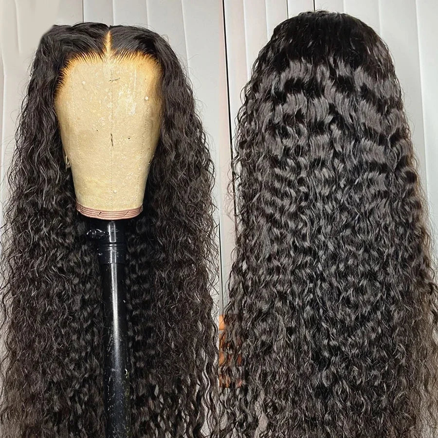 Water Wave Wig Transparent Lace Front Human Hair Wigs 13x4 13x6 Human Hair Lace Frontal Wig 28 30 Inch 4x4 5x5 Water Curly Wigs