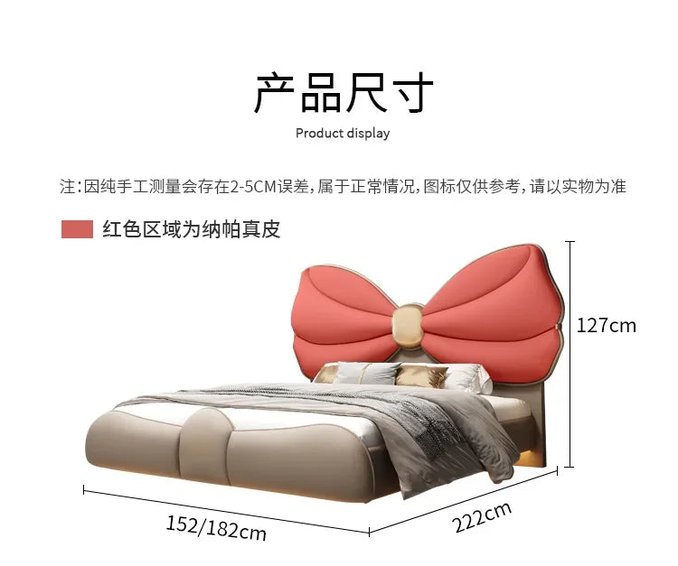Luxury With Lights Floating Bed Modern Frame King Size Double Bed Headboards Twin Wood Lit 2 Personnes Furniture For Bedroom