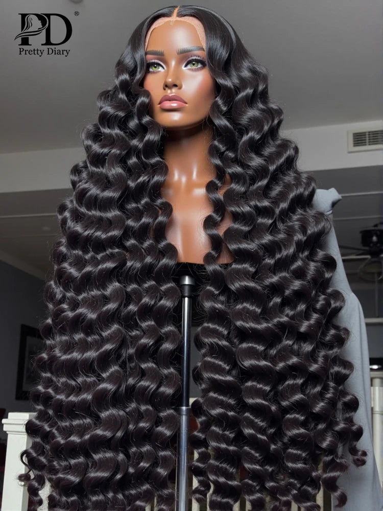 13x6 HD Lace Front Wigs 30 36 Inches Brazilian Water Wave 13x4 Lace Frontal Human Hair Wig