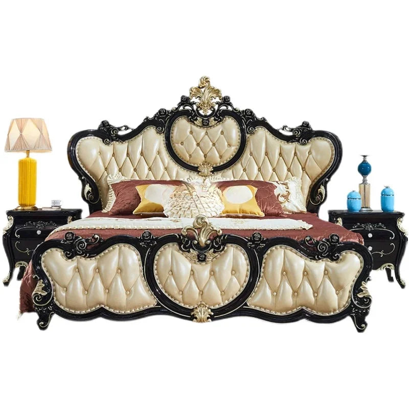 European Elastic Bed Frame Minimalist High End Home Two Persons Bed Frame Children Boys Camas De Dormitorio Bedroom Furniture