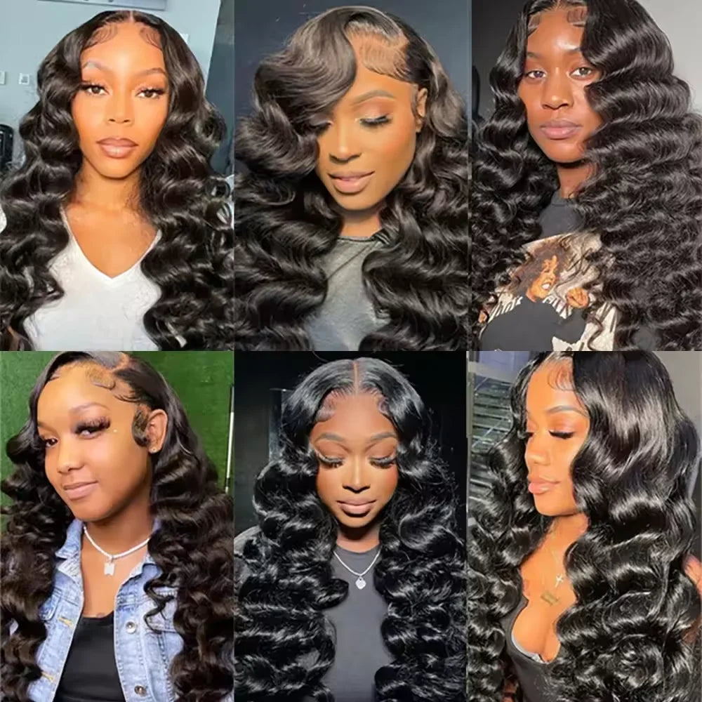 13x6 HD Lace Front Wigs 30 36 Inches Brazilian Water Wave 13x4 Lace Frontal Human Hair Wig