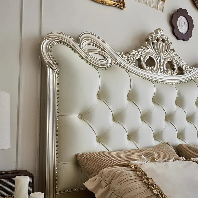 European Beauty Multifunctional Storage Bed Luxury King Size Sun Letti Matrimonial Bedroom Furniture