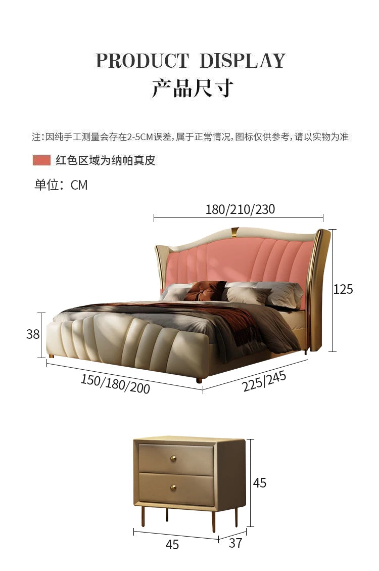 King Size Luxury Massage Bed Modern Design Safe Sleeping Sofa Bed Human Dog Double Letto Matrimoniale Lounge Suite Furniture