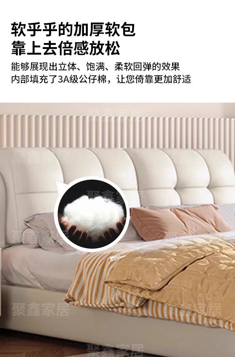 American Fashionable Bed Children Aesthetics Comfortable Design Bed Wedding Simple Luxury Modern Wood Muebles Home Furniture