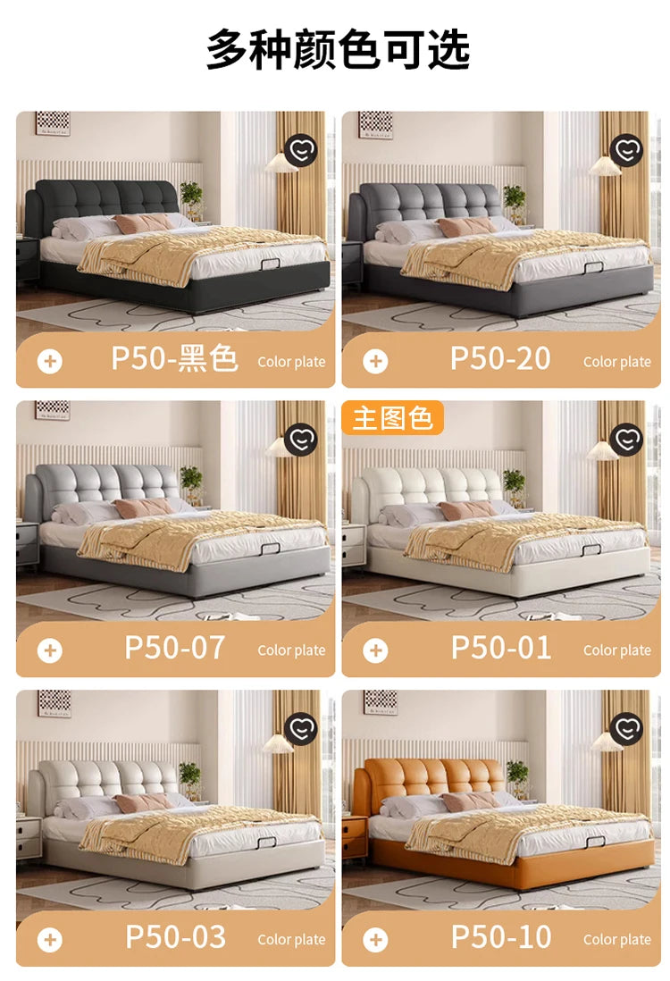 American Fashionable Bed Children Aesthetics Comfortable Design Bed Wedding Simple Luxury Modern Wood Muebles Home Furniture