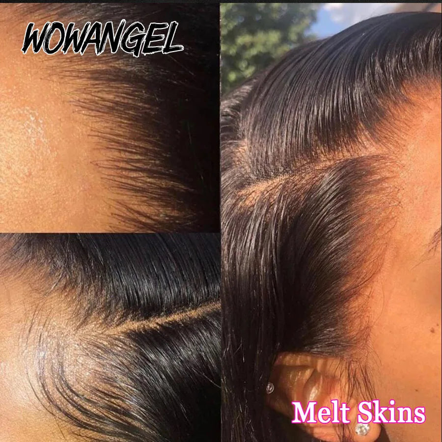13x6 Full Frontal Only Body Wave Melt Skins invisible HD Lace Frontal Human Hair