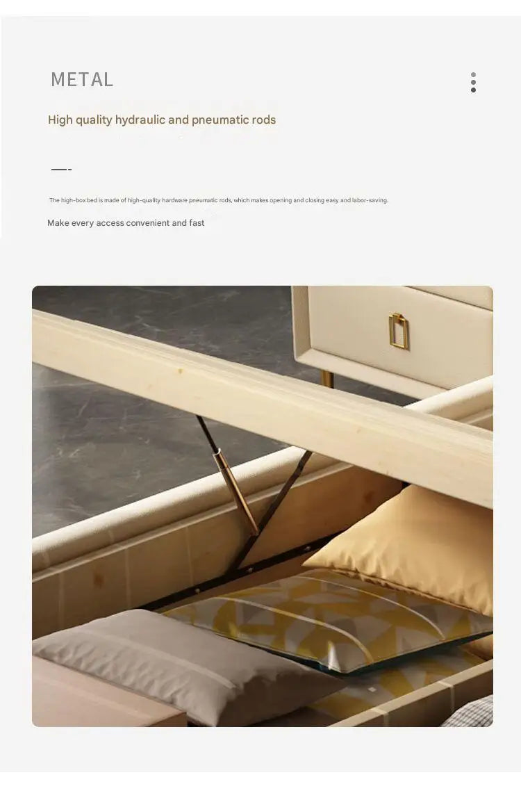 King Size Luxury Queen Double Bed Modern Bedroom European Design Girls Beliche Trendy Furniture
