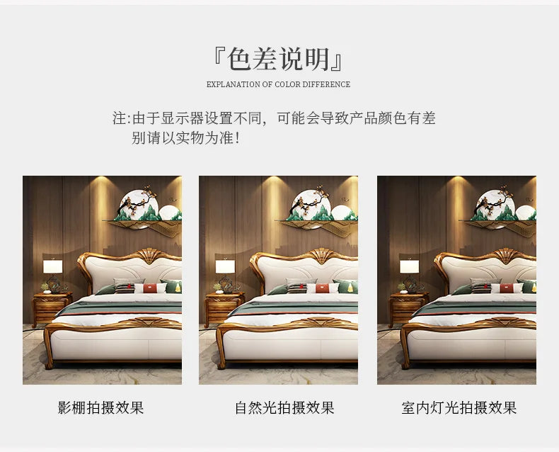 Royal Luxury Double Bed Frame Nordic Modern Whitr Designer King Size Bed Frame Girl Sleeping Cama Matrimonio Bedroom Furniture
