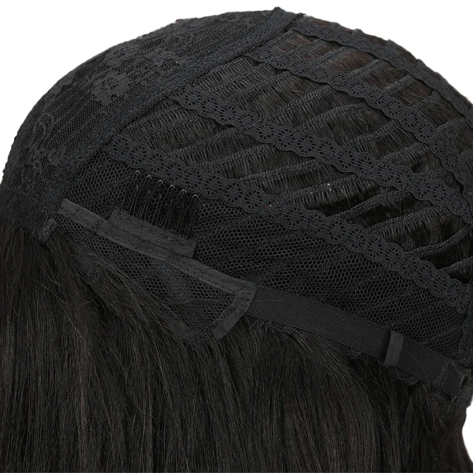 Straight Lace Front Wig Short Bob Wig Human Hair Middle Part Lace Front Wigs Brazilian Hair Straight Bob Wig for Black Women