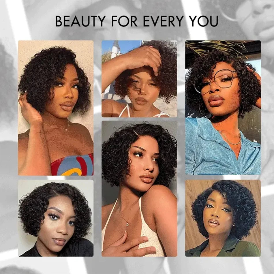 Afro Kinky Curly Human Hair Bundles Deal Natural Humain Hair Deep Wave Curly Hair Weave Extensions Remy Human Hair